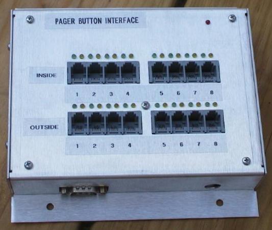 Push button to pager box