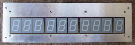 Population counter display - large